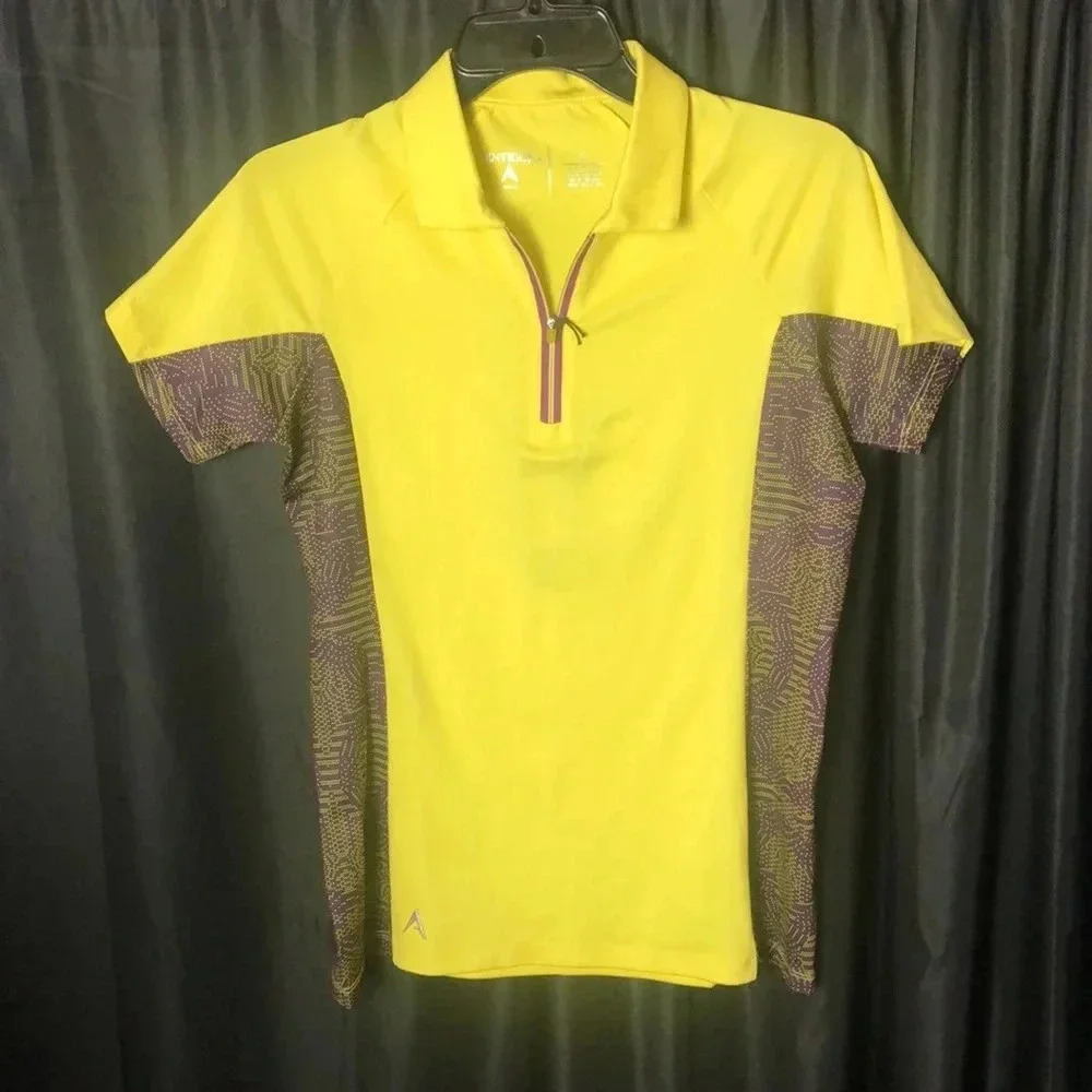Yellow‎ Collard Antigua Golf/Tennis Shirt S